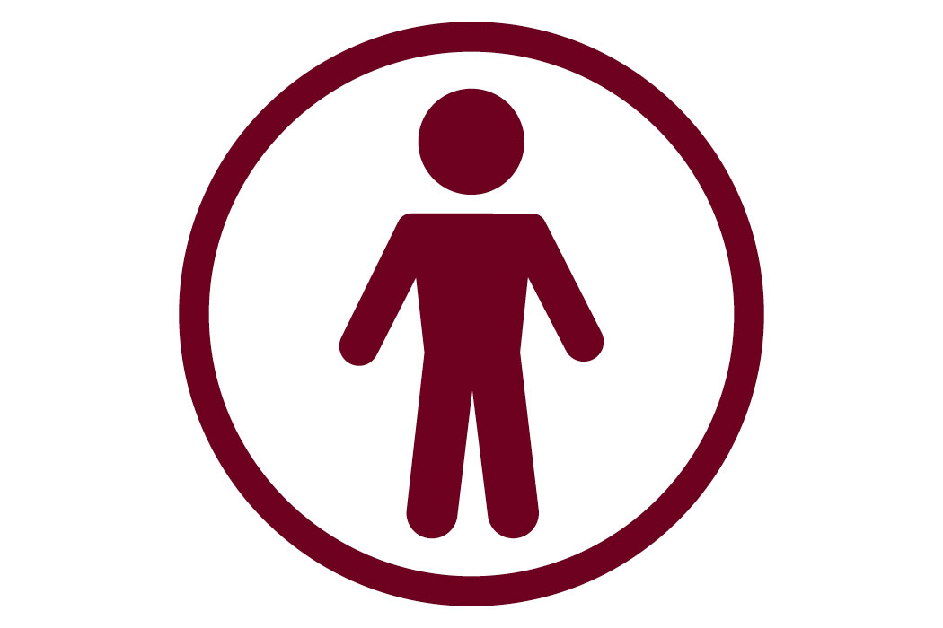 Accessibility Services icon of a human figure inside a circle