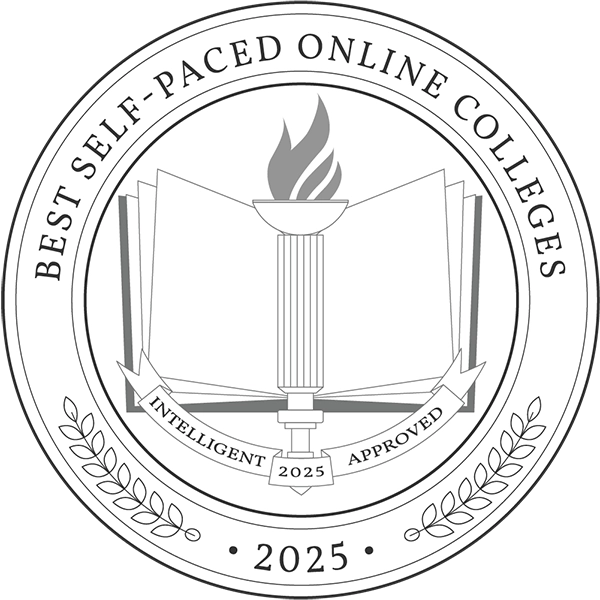 Best Self-paced Online Colleges badge