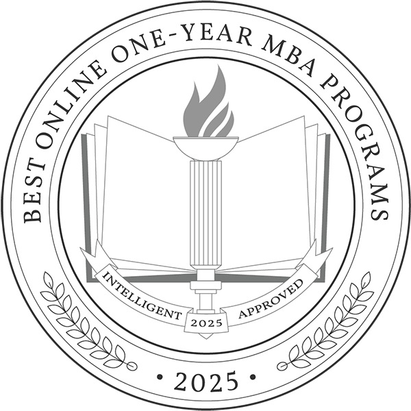 Best Online One-year MBA Programs badge