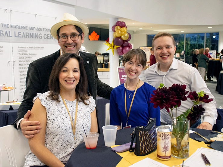 Group of Alumni at a campus event