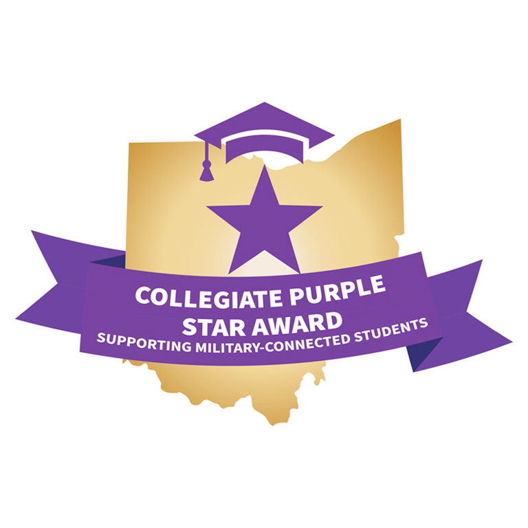 Ohio Collegiate Purple Star award badge