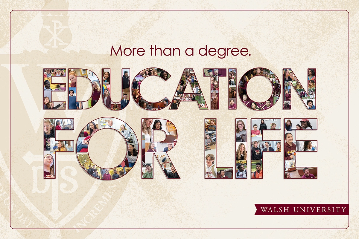 Admissions fast facts cover artwork: More than a degree,Education for Life